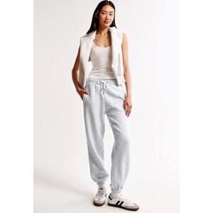 Abercrombie & Fitch Sunday Sweat Pants Light Gray Size L